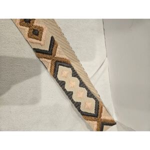 Ah-Dorned Aztec Embroidered Woven Guitar Style Handbag Strap Crossbody 2" Adjust